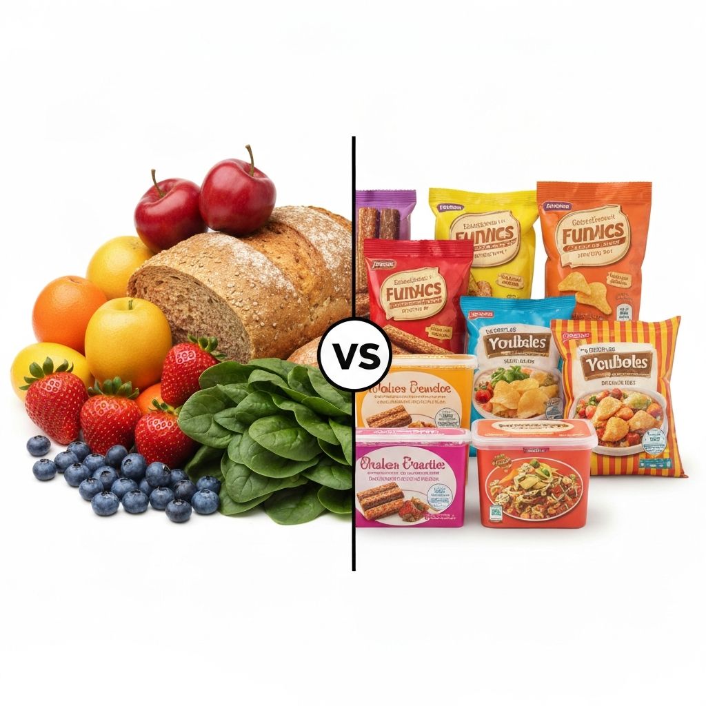 Alimentos integrales vs procesados